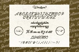 Winstone - Monoline Script Font