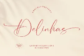 Delinhas Luxury Script Font