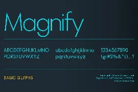 Magnify font