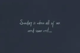 Sunday Mood font