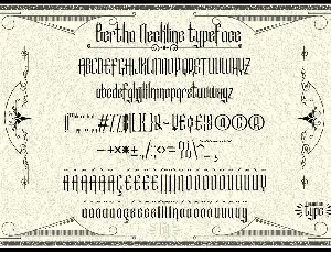 Bertha Neckline font