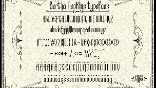 Bertha Neckline font