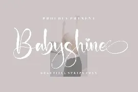 Babyshine Script Font