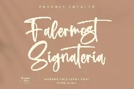 Falermost Modern Signature Font