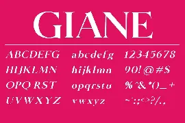 Giane Serif font