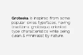 GROTESKA - Minimal & Modern Sans-Serif Typeface font