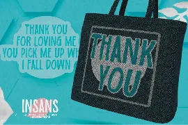 INSANS - Bold Handmade Carefully All Caps font