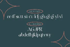 Belgietta - Ligature Display Serif font