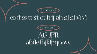 Belgietta - Ligature Display Serif font