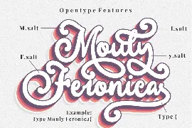 Mouly Feronica - A Bold Script Font