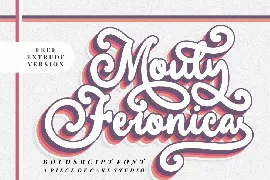 Mouly Feronica - A Bold Script Font