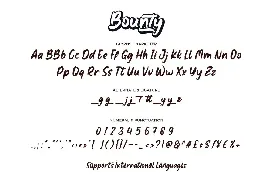 Bounty font