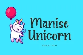 Manise Unicorn Display Font