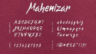 Mahenizar Brush Handwritten Font