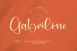 Gabrilone Handwritten Font