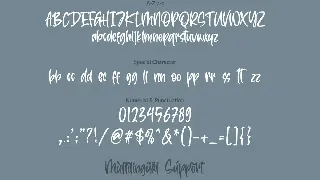 Back To December font