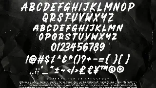 Brush Drops font