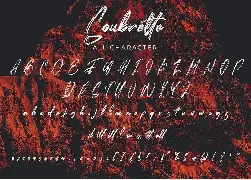 Soubrette - Textured Brush Font