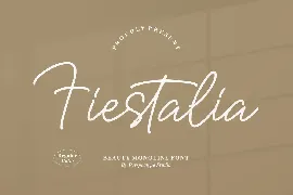 Fiestalia Monoline Font