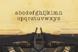 Detective - Typewriter Typeface font