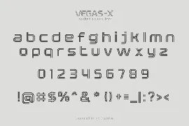 VEGAS-X font