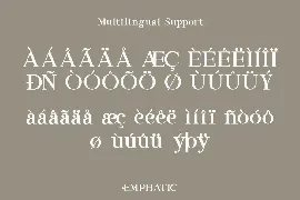 Emphatic font