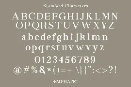 Emphatic font