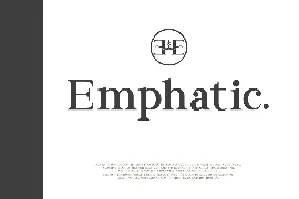 Emphatic font