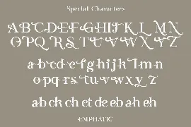 Emphatic font