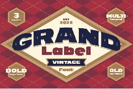 Grand Label font