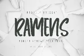 Ramens - Modern Handwritten Font