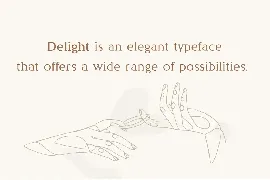 Delight - Luxury Serif Typeface font