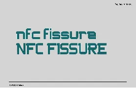 NFC FISSURE DISPLAY FONT