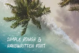 Water Brush Rough Font