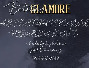 Batavia Glamore - Font Duo