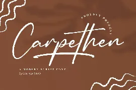 Carpethen Modern Script Font