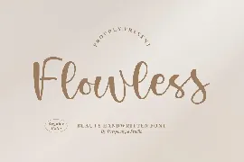 Flowless Handwritten Font