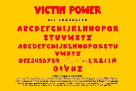 Victim Power font