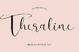 Theraline Monoline Modern Font