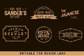 BAVALOR - ALL CAPS FONT FAMILY WITH EXTRAS