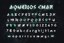 Aquenos - Rough Tribe x Sci-Fi Game Display Font