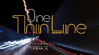 One Thin Line font