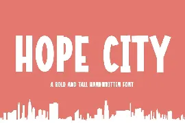 Hope City A Bold and Tall Handwritten Font