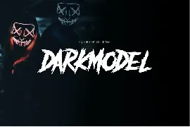 Darkmodel Horror Gothic Typeface font