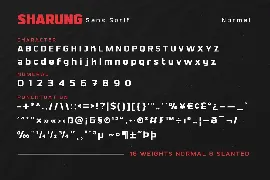 Sharung font