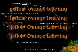 Yellow Orange font