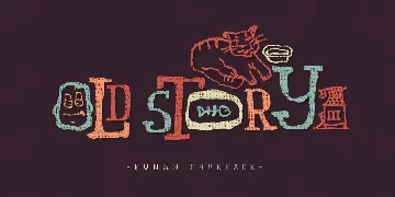 Old story typeface font