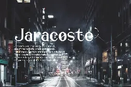 Jaracoste Serif Display Font Family