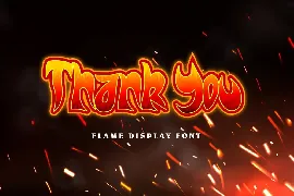 FlameFire Display Font