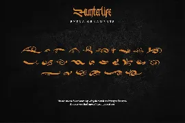 Hunterlife-Blackletter Font